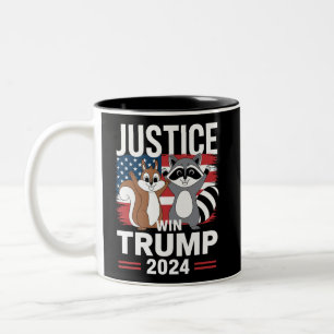 ピーナッツに正義を トランプ勝利 2024 ツートーンマグカップ