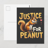 ピーナッツのための正義リスP'nutピーナッツ ポストカード (正面/裏面)