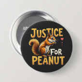 ピーナッツのための正義リスP'nutピーナッツ 缶バッジ (正面&裏面)