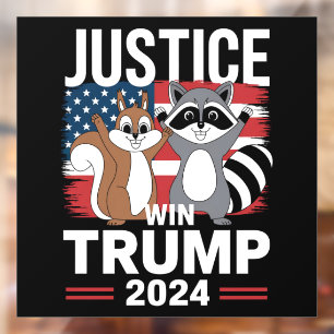 ピーナッツのための正義 トランプ勝利 2024 ウィンドウサイン