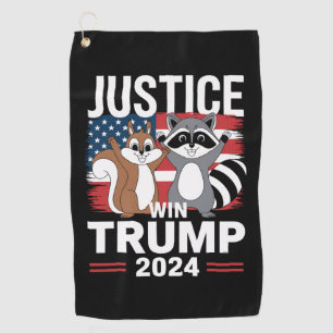 ピーナッツのための正義 トランプ勝利 2024 ゴルフタオル