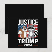 ピーナッツのための正義 トランプ勝利 2024 ポストカード (正面/裏面)