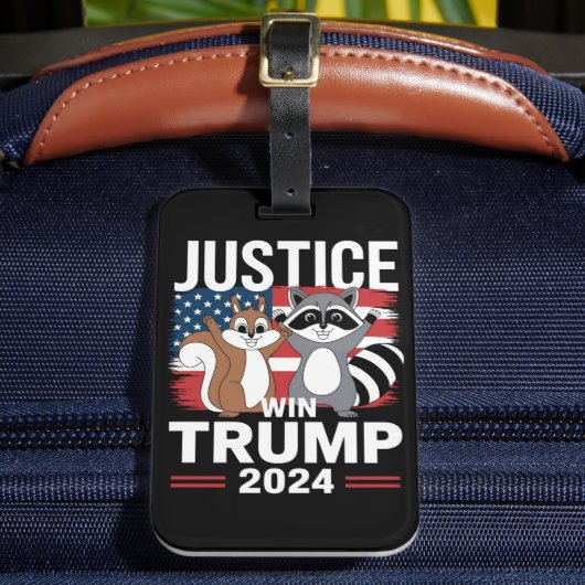 ピーナッツのための正義 トランプ勝利 2024 ラゲッジタグ (正面インサイチュ2)