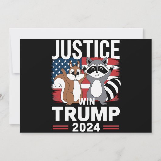 ピーナッツのための正義 トランプ勝利 2024 招待状 (正面)