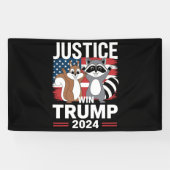 ピーナッツのための正義 トランプ勝利 2024 横断幕 (横)