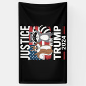 ピーナッツのための正義 トランプ勝利 2024 横断幕 (縦)