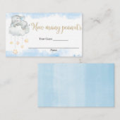 ピーナッツのカードが赤ちゃんシャワーを挿入する数を推測 エンクロージャーカード (正面/裏面)