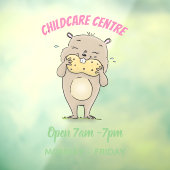 ピーナッツの漫画と可愛い幸せな笑顔のハムスター ウィンドウサイン (シート3)