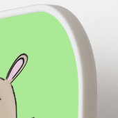 ピーナッツの漫画と可愛い幸せな笑顔のハムスター ピックルボールラケット (左詳細)