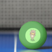 ピーナッツの漫画と可愛い幸せな笑顔のハムスター 卓球ボール (ネット)