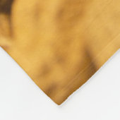 ピーナッツの茶色のナッツパターン フリースブランケット (角)