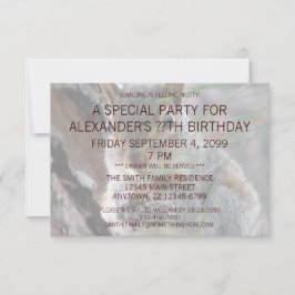 ピーナッツの誕生日パーティーを開いたかわいいリスおもしろい. 招待状