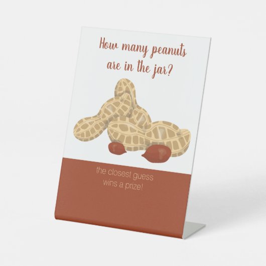 ピーナッツの赤ちゃんシャワーゲーム 台座サイン (正面)