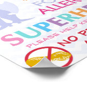 ピーナッツはスーパーヒーローガールサインを家に許可しない ポスター (角)