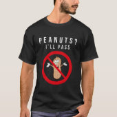 ピーナッツは使用できないTシャツ Tシャツ (正面)
