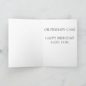 ピーナッツまたはケーキマグピー誕生日カード カード (内部)