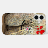 ピーナッツを抱き締める赤いハート Case-Mate iPhoneケース (裏面 (横))