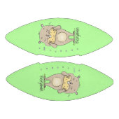 ピーナッツアニメの可愛いハッピー笑顔ハムスター アメリカンフットボール (パネル)