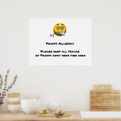 ピーナッツアレルギーのポスター ポスター (キッチン)