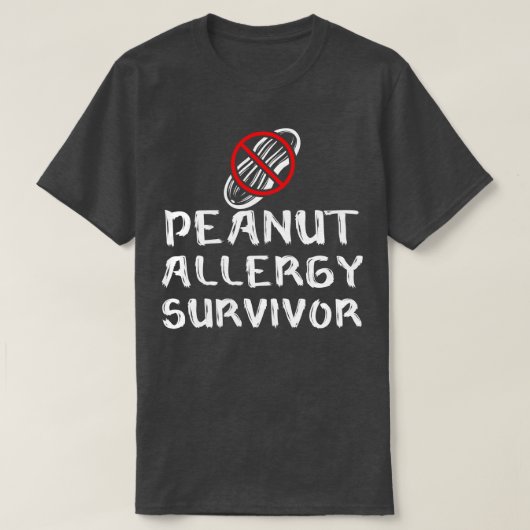 ピーナッツアレルギーの生存者2 Tシャツ (デザイン正面)