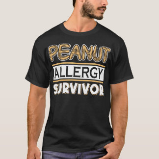 ピーナッツアレルギーの生存者 Tシャツ