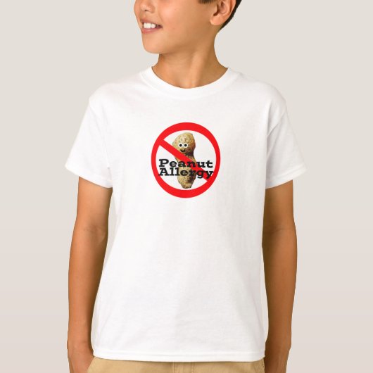 ピーナッツアレルギーボーイズシャツ Tシャツ (正面)