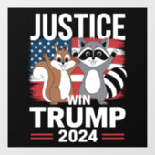 ピーナッツウィントランプの正義2024 ウィンドウサイン (シート)