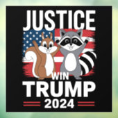 ピーナッツウィントランプの正義2024 ウィンドウサイン (シート3)