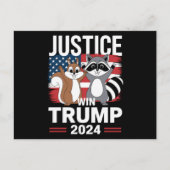 ピーナッツウィントランプの正義2024 ポストカード (正面)