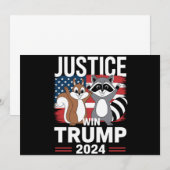 ピーナッツウィントランプの正義2024 招待状 (正面/裏面)