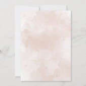 ピーナッツエレファントガールグリーンリーベビーシャワー 招待状 (裏面)