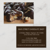 ピーナッツクラスターショコラティエチョコレートキャンディーショップ 名刺 (正面/裏面)