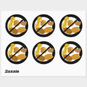 ピーナッツツリーナッツフリー黒アレルギーナット ラウンドシール (シート)