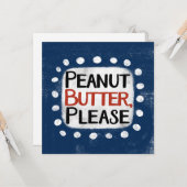 ピーナッツバターあいさつカード カード (正面/裏面インサイチュ)