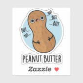 ピーナッツバターおもしろいナットプン シール (シート)