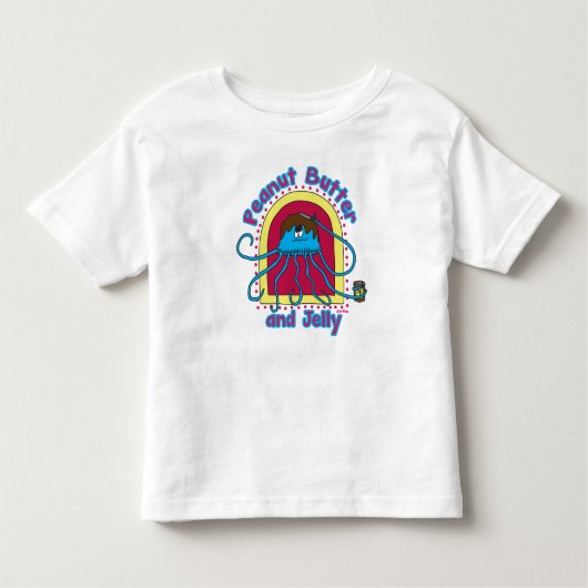 ピーナッツバターおよびクラゲ トドラーTシャツ (正面)