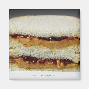 ピーナッツバターおよびゼリーサンドイッチ マグネット