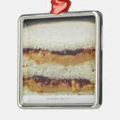 ピーナッツバターおよびゼリーサンドイッチ メタルオーナメント (左)