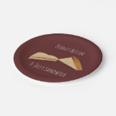 ピーナッツバターおよびゼリーサンドイッチ|紙皿 ペーパープレート (アングル)