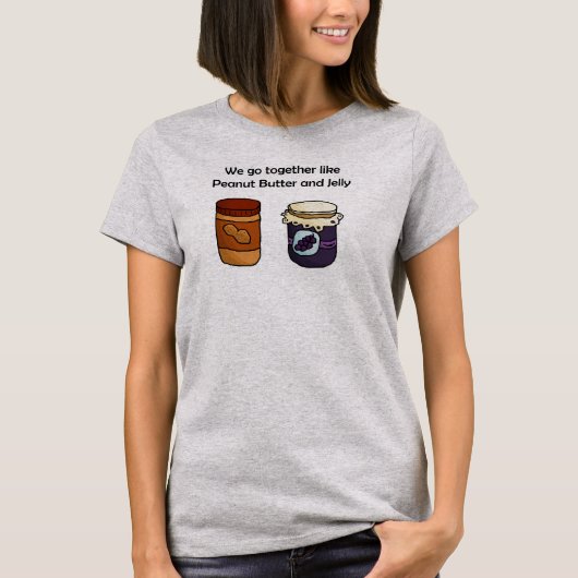 ピーナッツバターおよびゼリー Tシャツ (正面)