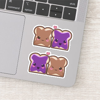 ピーナッツバターおよびゼリーBBFのかわいいのステッカー シール