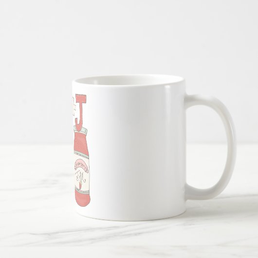 ピーナッツバターおよび込み合い コーヒーマグカップ (右)