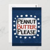 ピーナッツバターお願いポストカード ポストカード (正面/裏面)