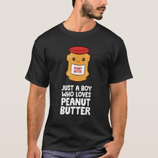 ピーナッツバターが大好きな少年 Tシャツ (正面)
