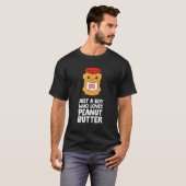 ピーナッツバターが大好きな少年 Tシャツ (正面フル)