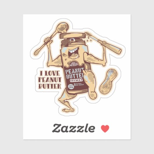 ピーナッツバターが大好き シール (シート)