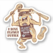ピーナッツバターが大好き シール (正面)