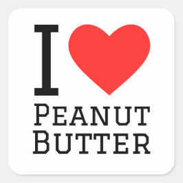 ピーナッツバターが大好き スクエアシール
