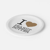 ピーナッツバターが大好き ペーパープレート (アングル)