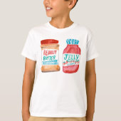 ピーナッツバターとジェリーウォーターの色 Tシャツ (正面)
